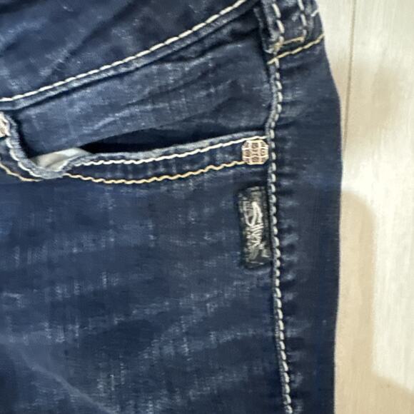 Silver Jeans Suki Skinny Dark Blue Jeans Womens Size 28/31 L - Picture 7 of 11